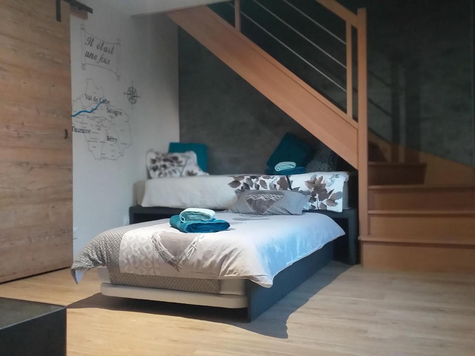La Berrycurienne Proche Du Zoo De Beauval Saint-Aignan Avec Sdb, Wc Et Spa Privatif Pour Chaque Chambre Luçay-le-Mâle Zimmer foto